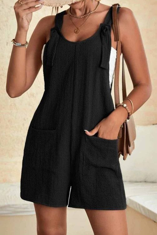 Black Shorts Romper