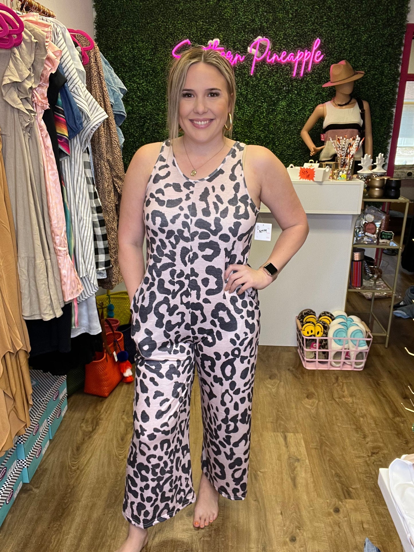 Leopard romper