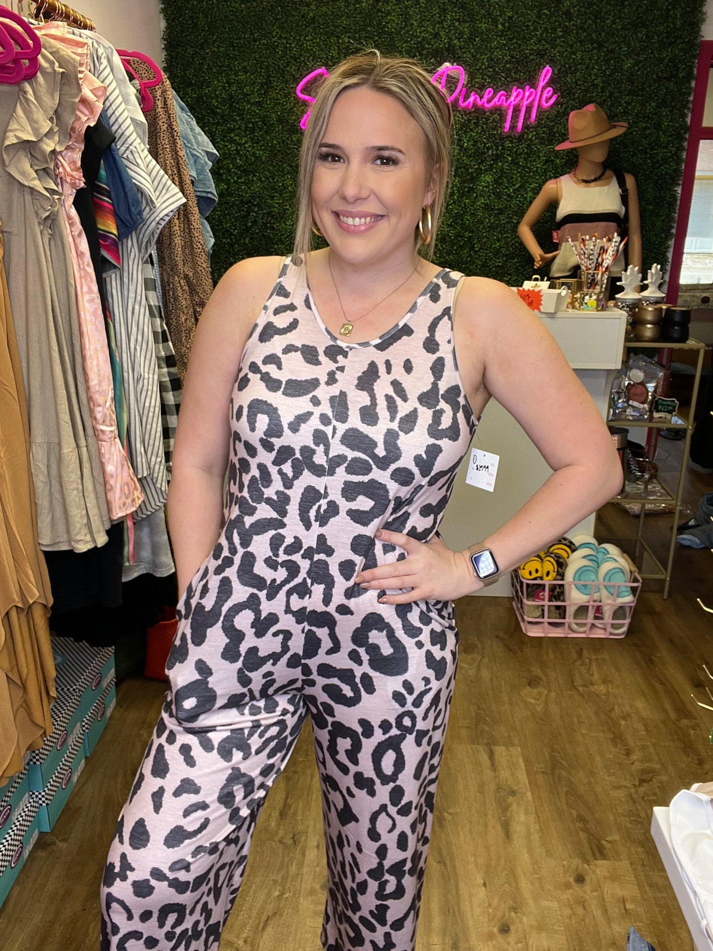 Leopard romper