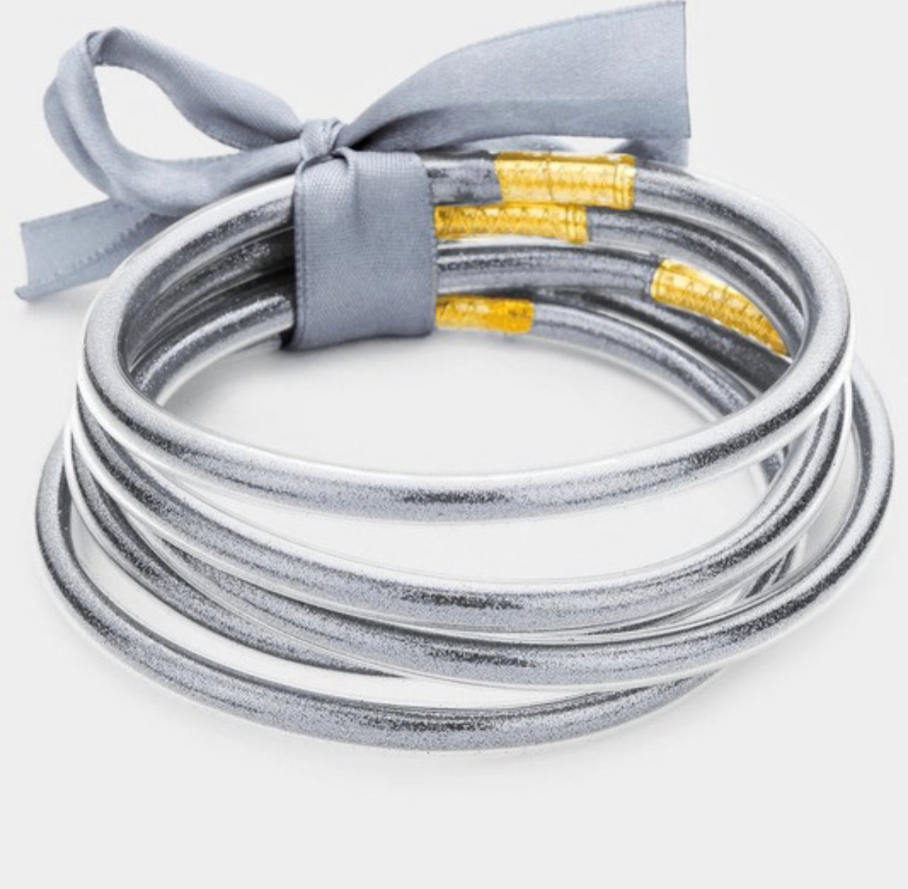 Silver Bangle Set