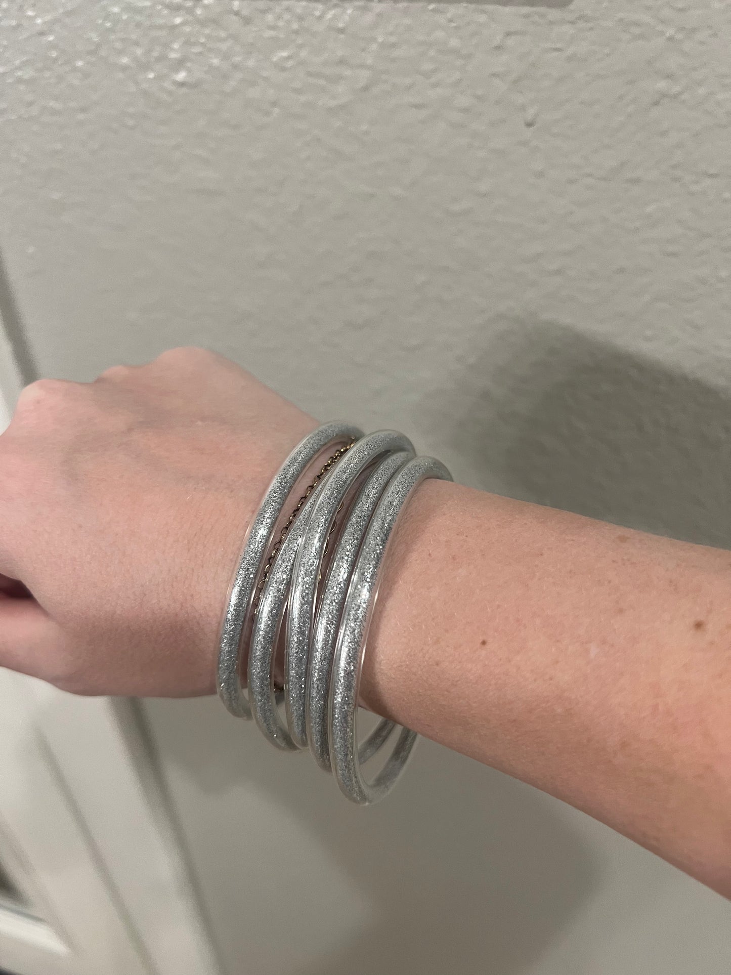 Silver Bangle Set