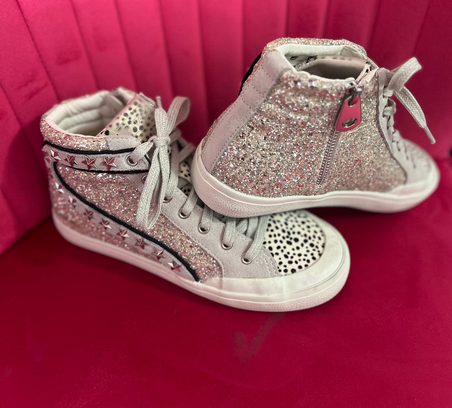 Silver Vintage Havana High Tops