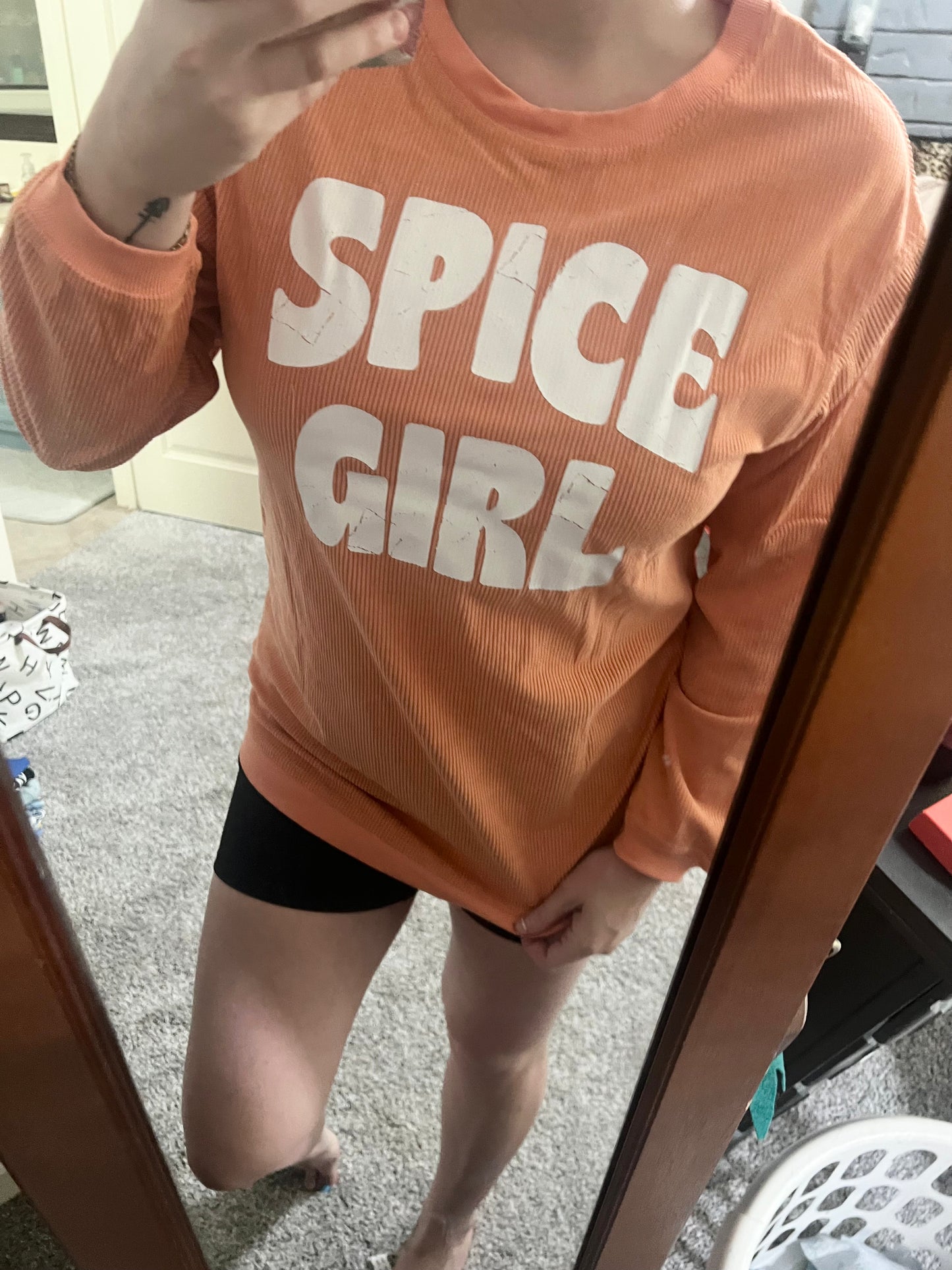 Spice Girl Ribbed Crewneck