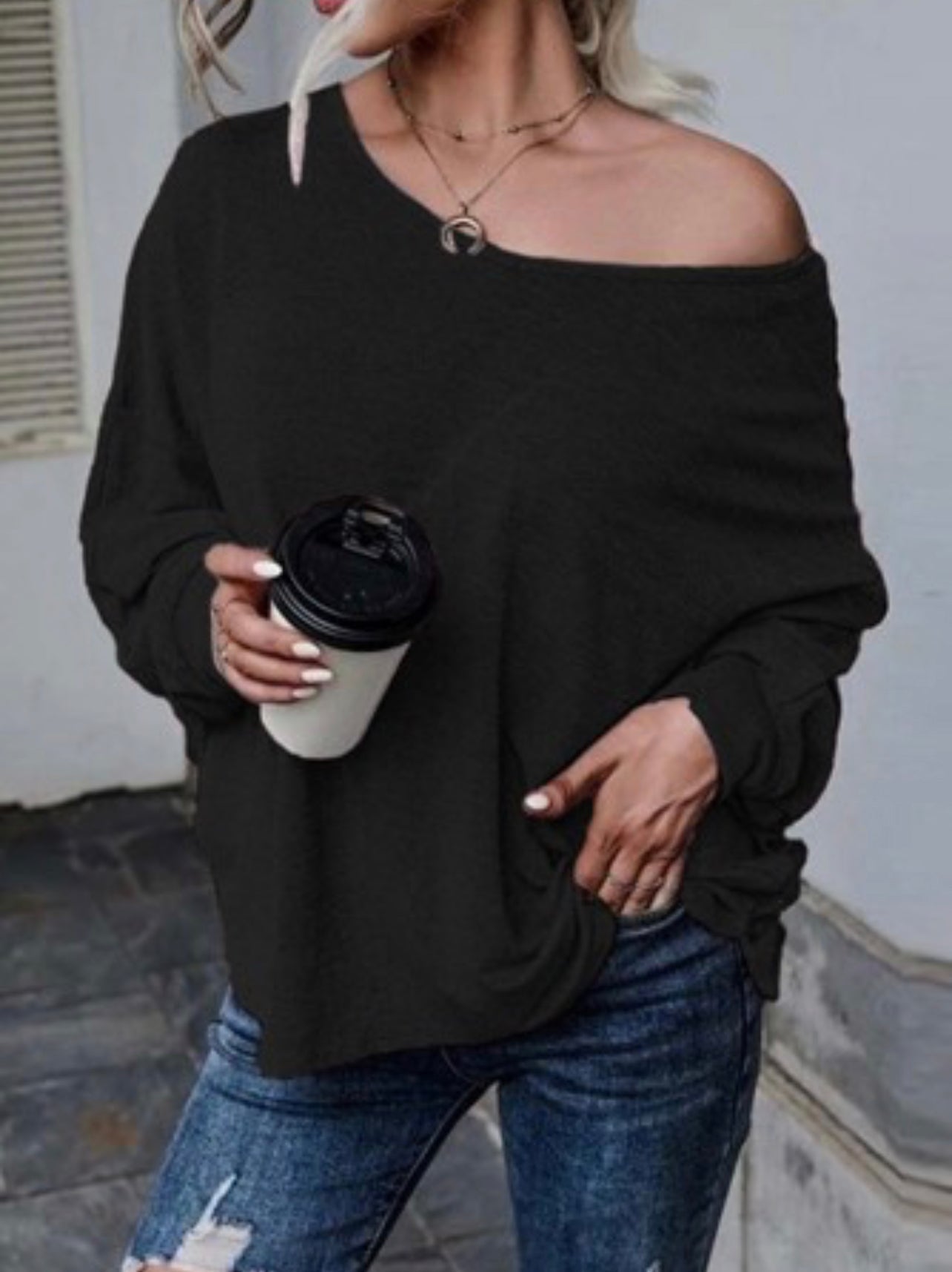 Black Backless Blouse