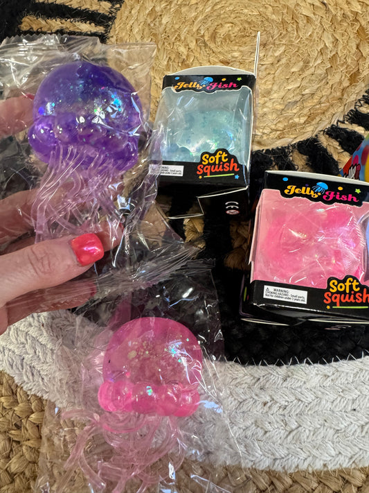 Slow Rise Glitter Jellyfish Squishy