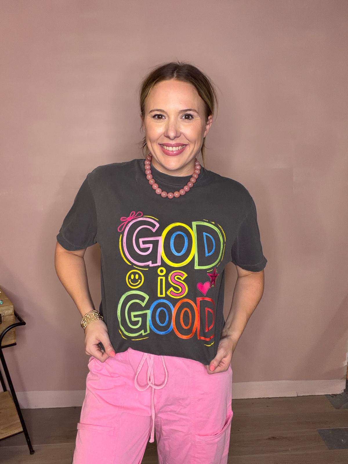 God Is Good Colorful Graphic Tee