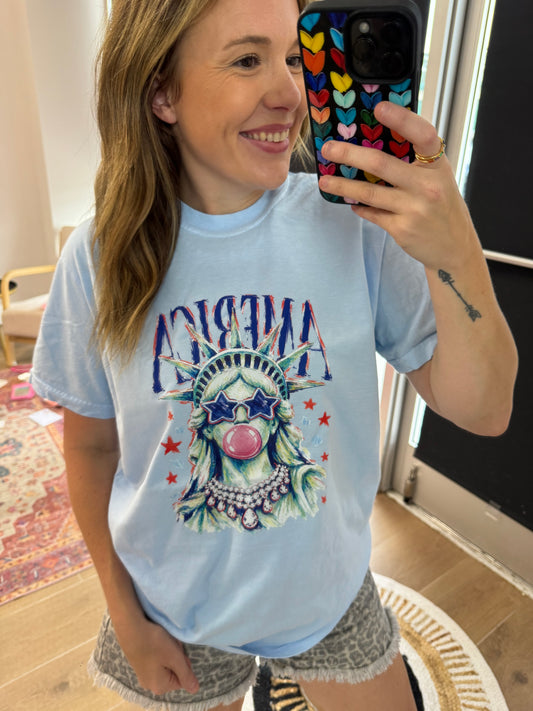 Statue of Libertee Graphic Tee