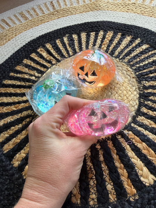 Glitter Pumpkin Slow Rise Squishy