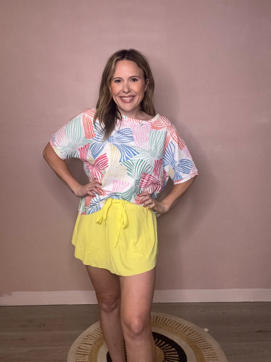 Butter Yellow Athletic Skort