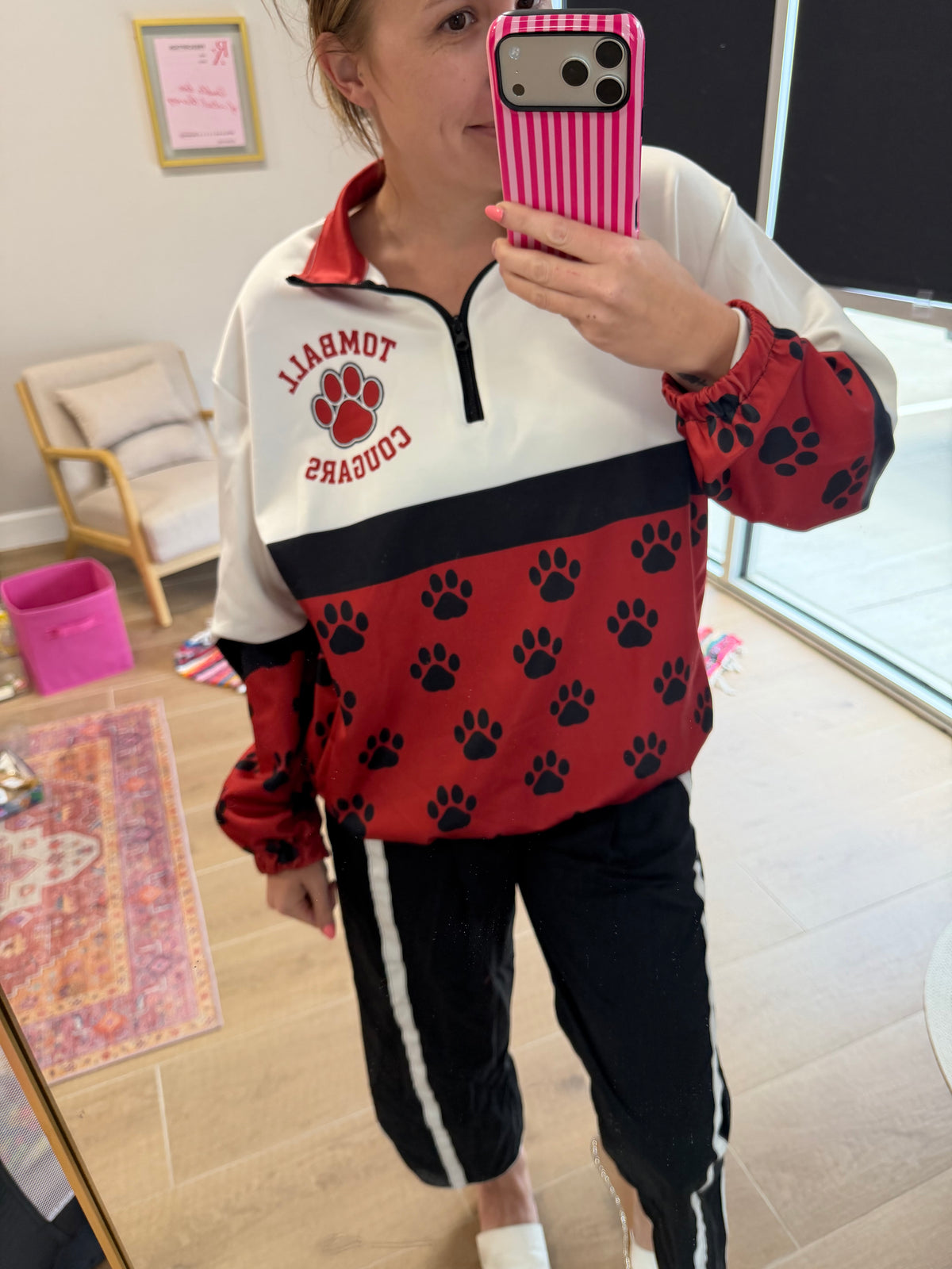 Tomball Cougars Paw Print Gameday Jacket