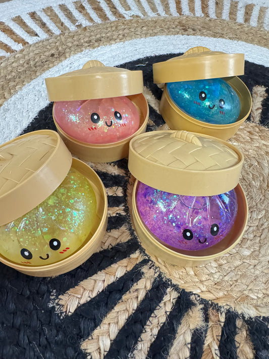 Premium Slow Rise Glitter Dumpling Squishy