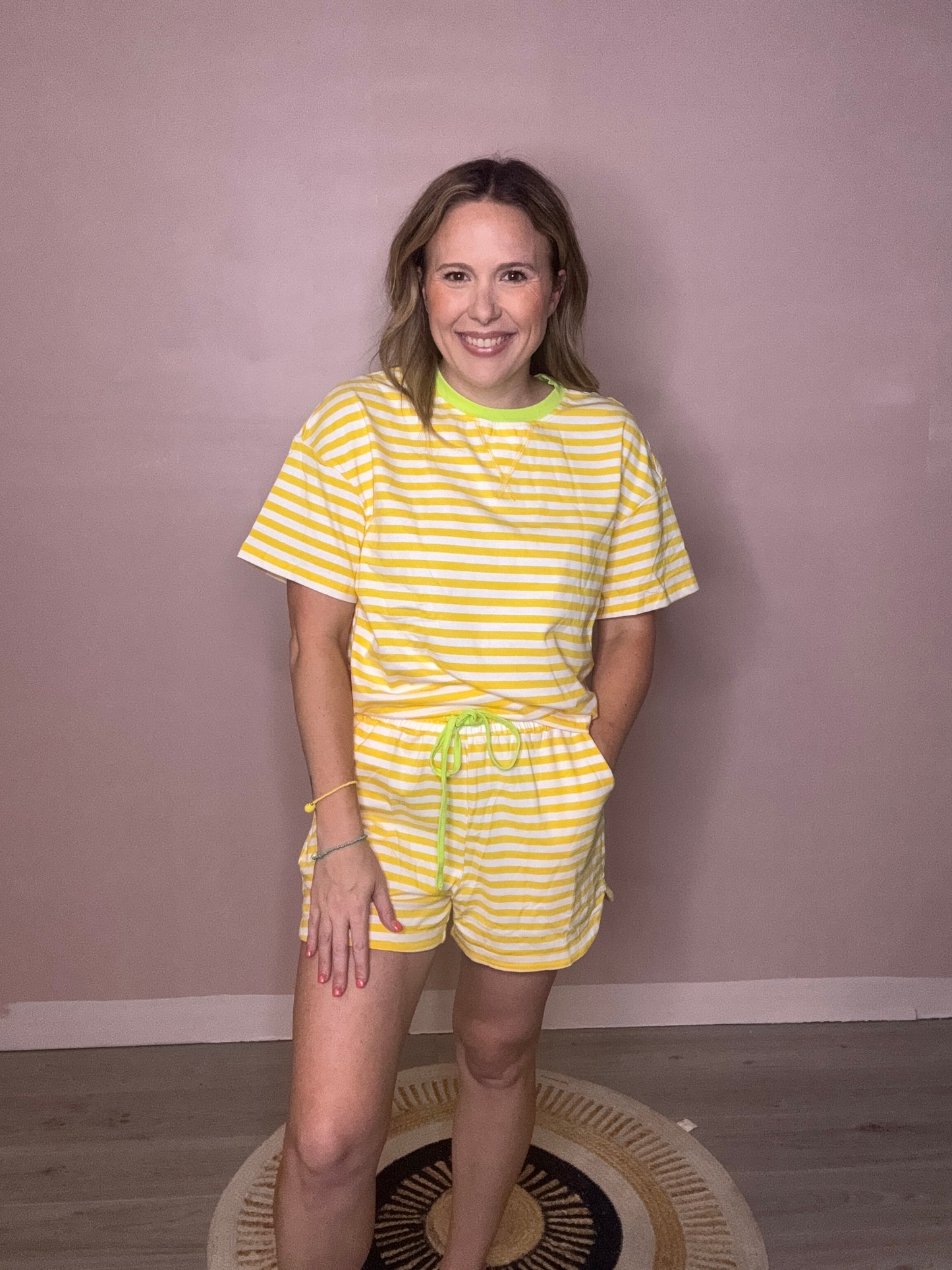 Sunshine Stripe Lounge Set