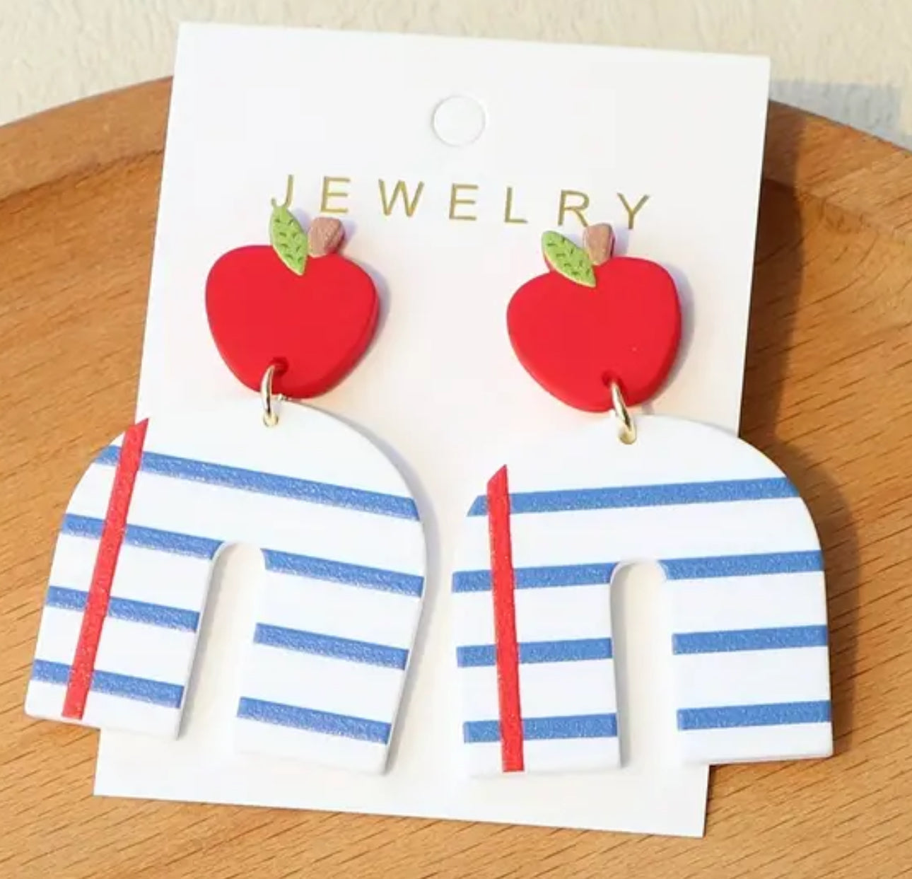 Read Apple Earrings
