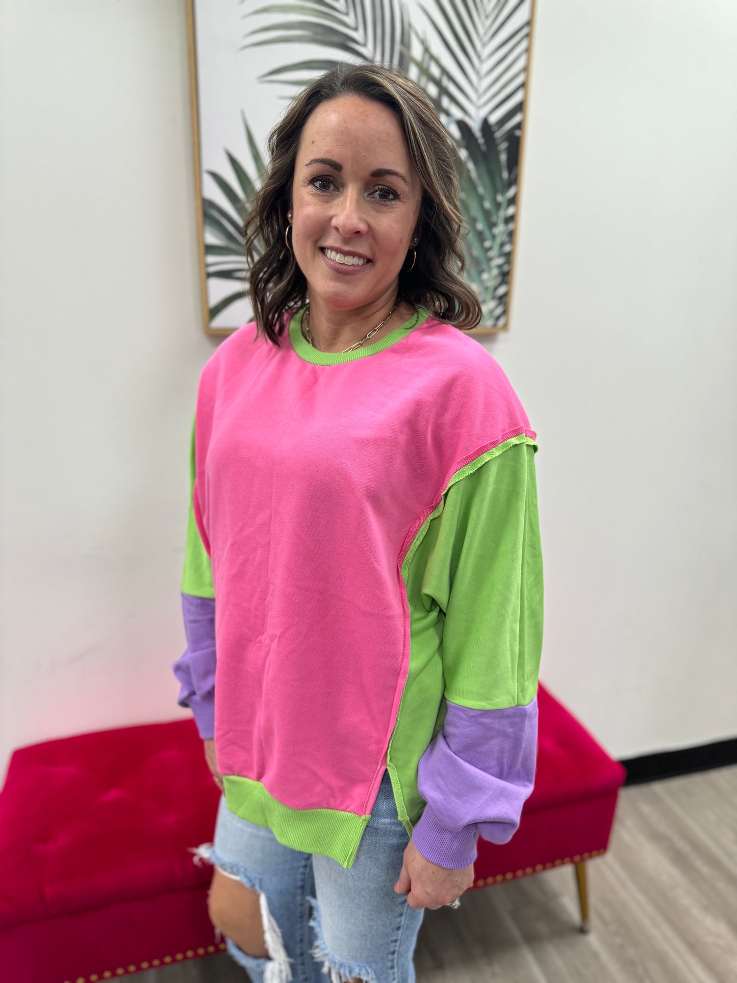 80’s Color Block Sweatshirt