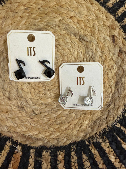 Band Mom & Choir Mom Music Note Stud Earrings