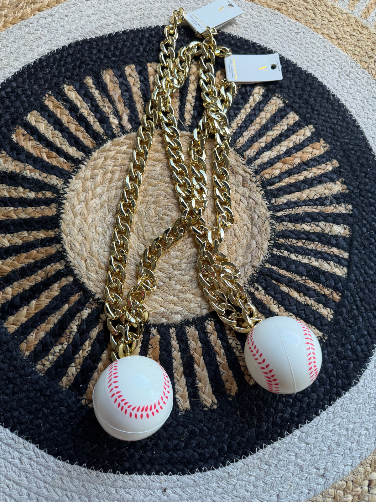 Baseball Gameday Chain Necklace