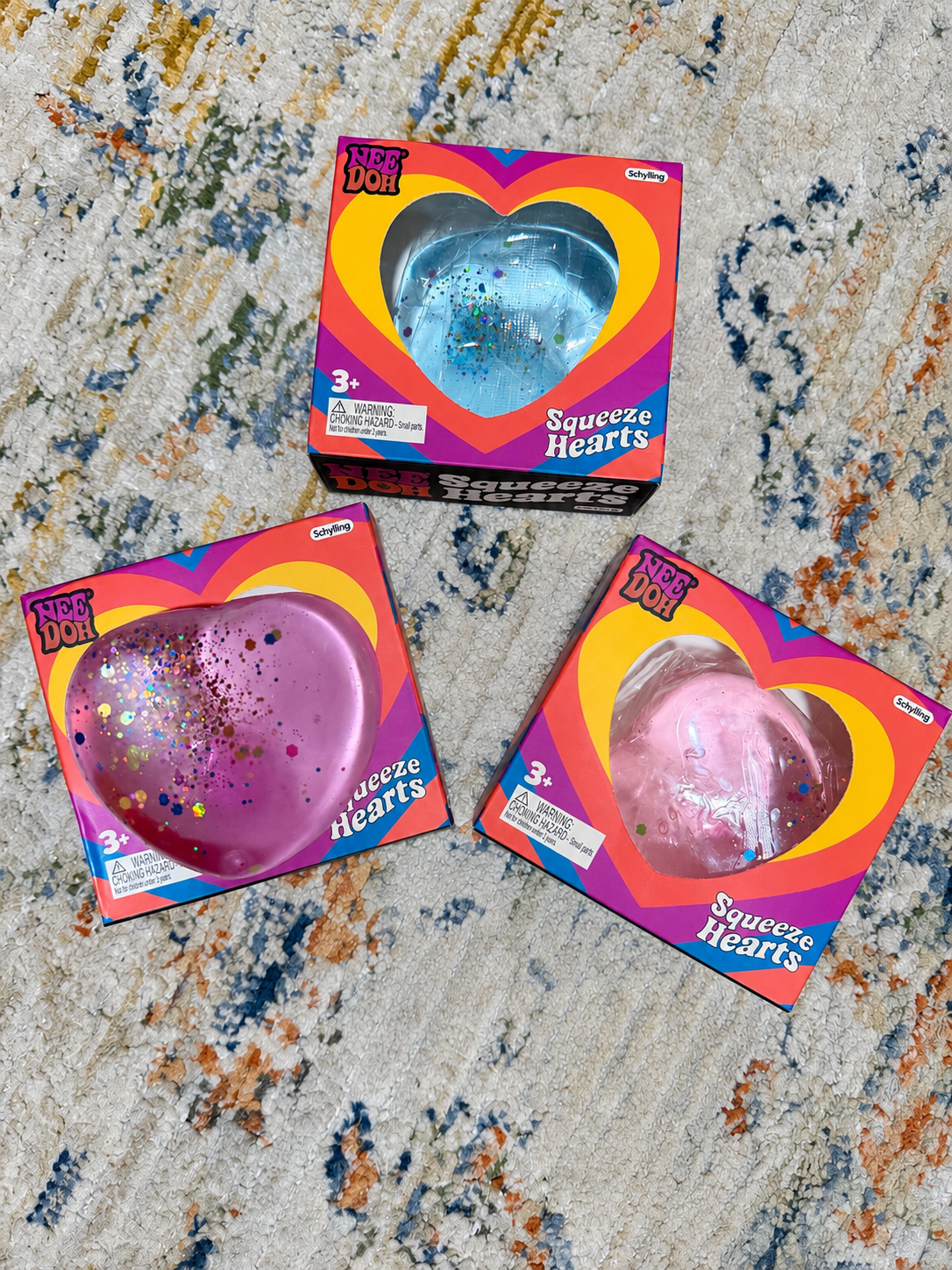 Glitter Maltose Squeeze Heart Sensory Toy | Jelly Fidget Toy for Kids & Adults