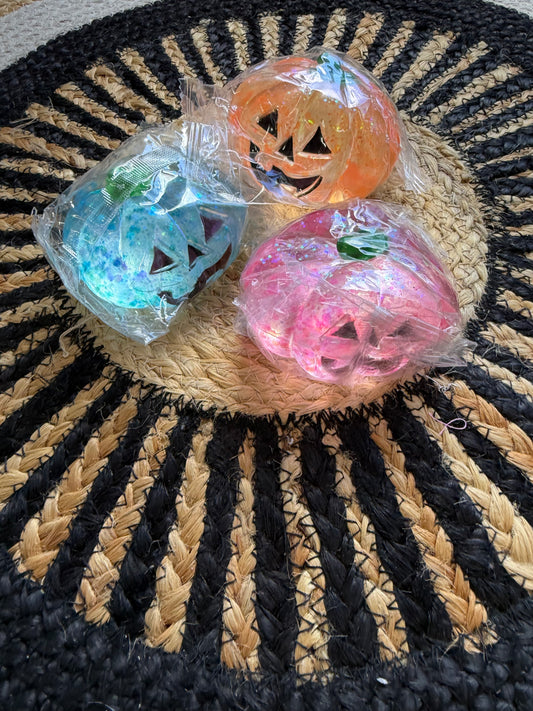 Glitter Pumpkin Slow Rise Squishy
