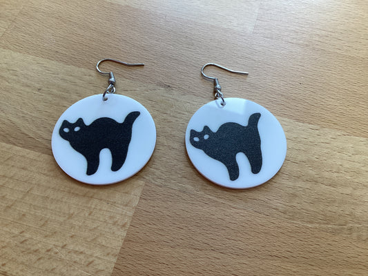 Cat cookie earrings