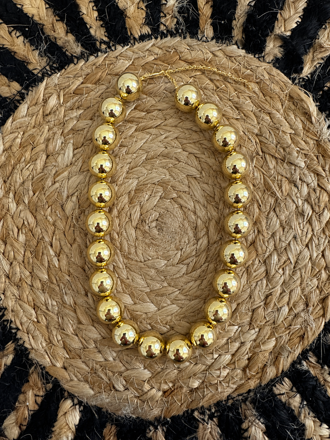Gold Beaded Necklace