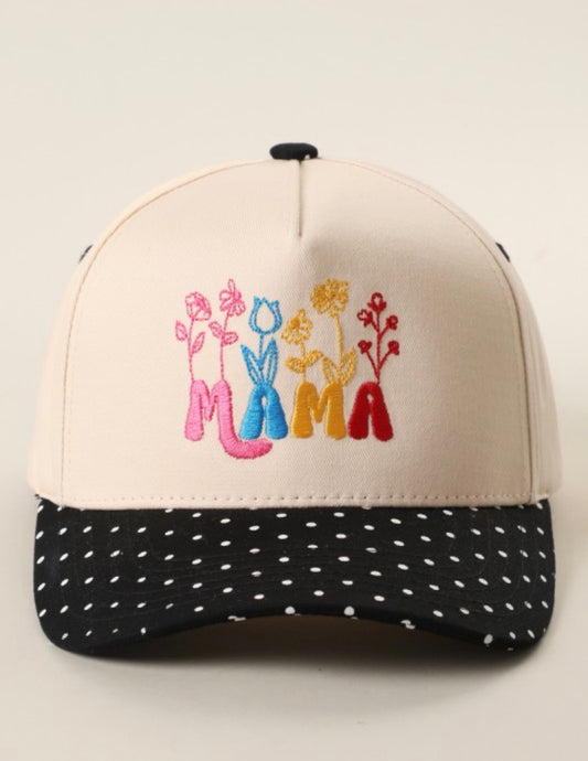 Colorful Embroidered MAMA Trucker Hat