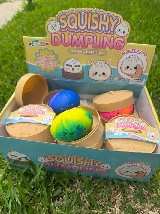Tie Dye Mystery Squishy Dumpling with Container