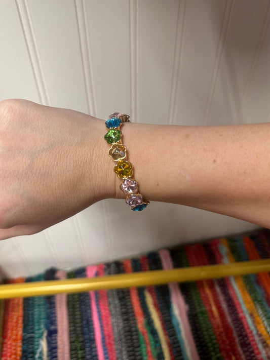 Pastel Gemstone Stretch Bracelet