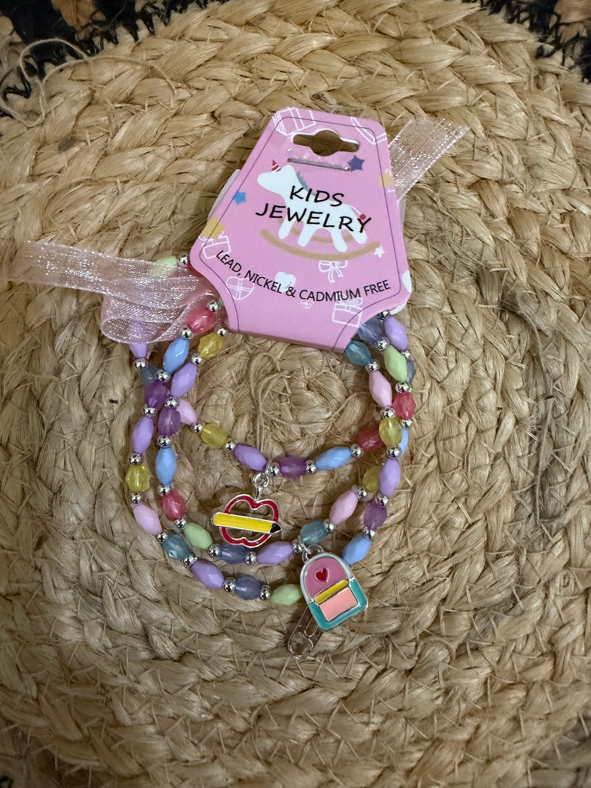 Kids Back-to-School Stretch Bracelet Set