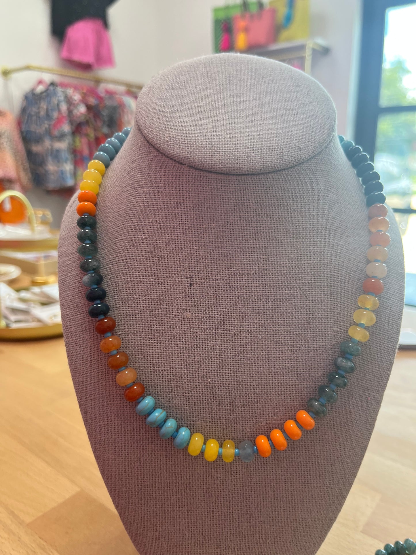 Vibrant Beaded Becklace