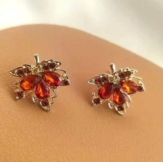 Fall leaf earring