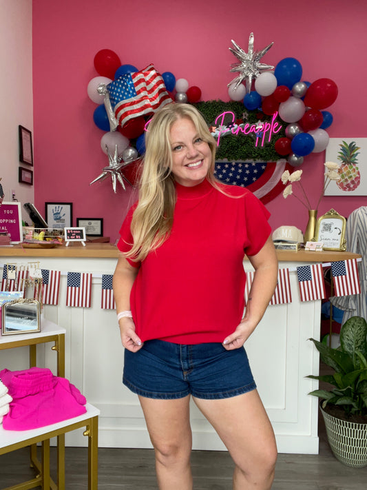 The Kennedy Tee – Cherry