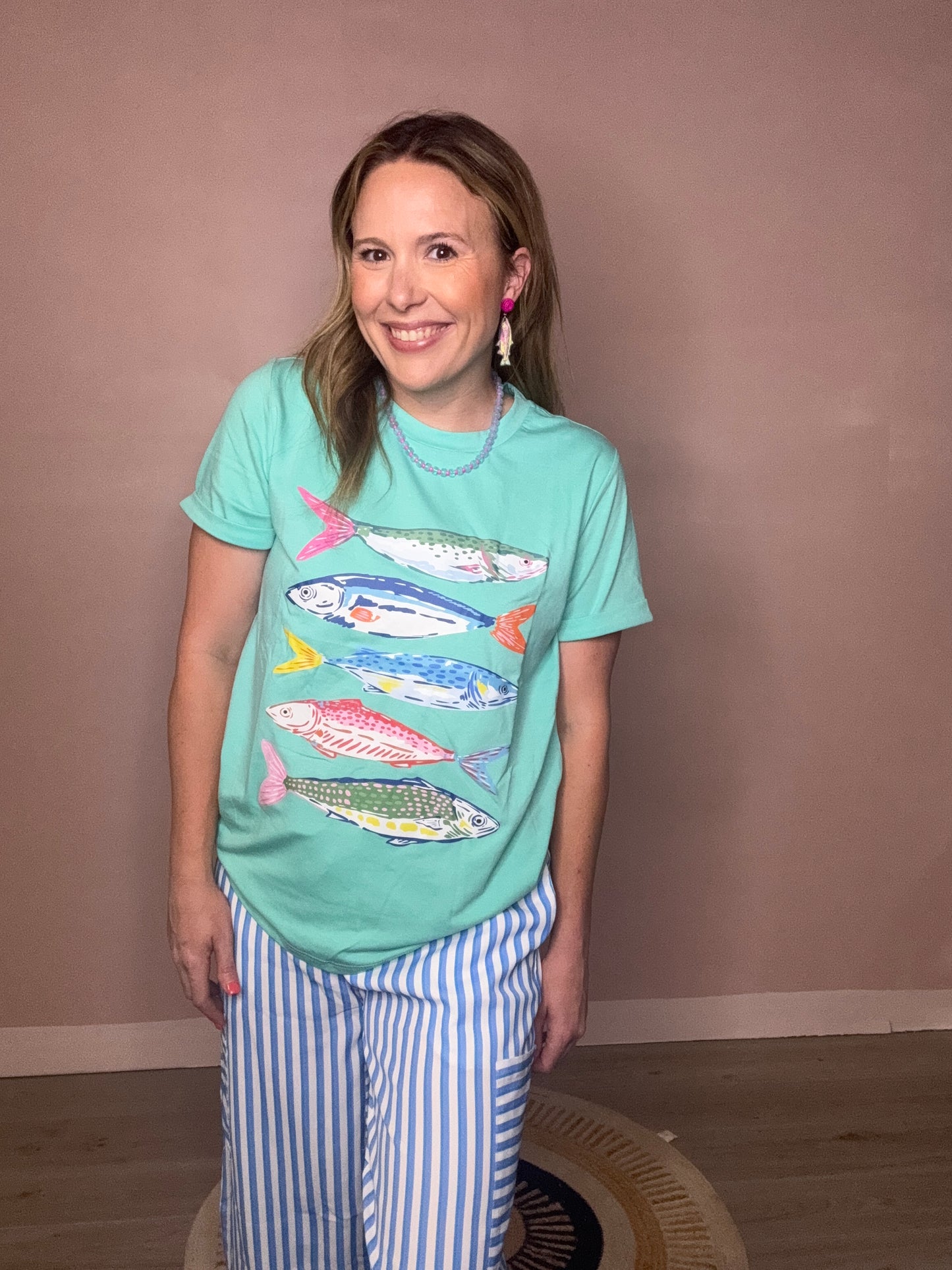 Coastal Catch Fish Graphic Tee