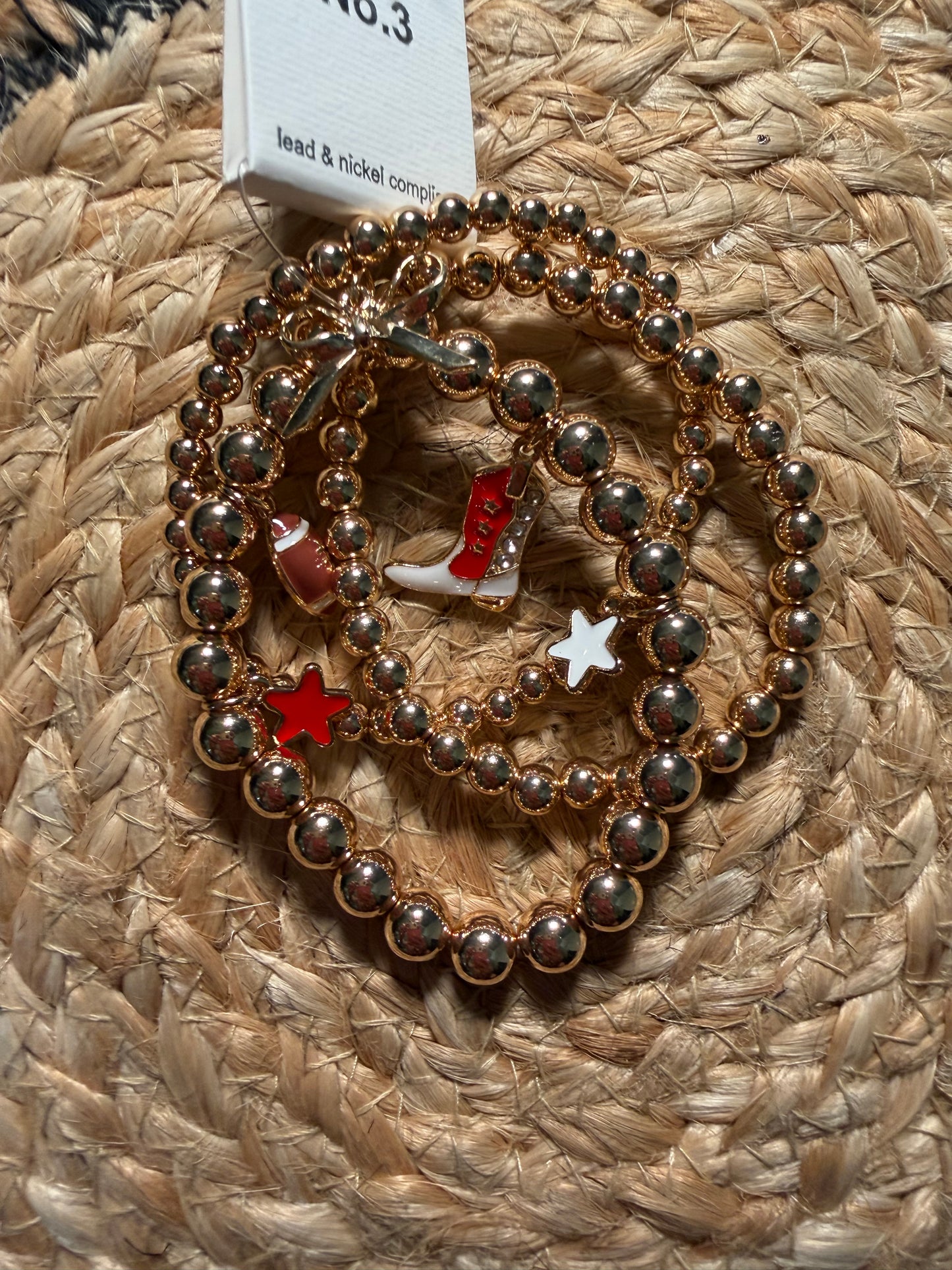 Tomball Cougar Charm Bracelet Stack