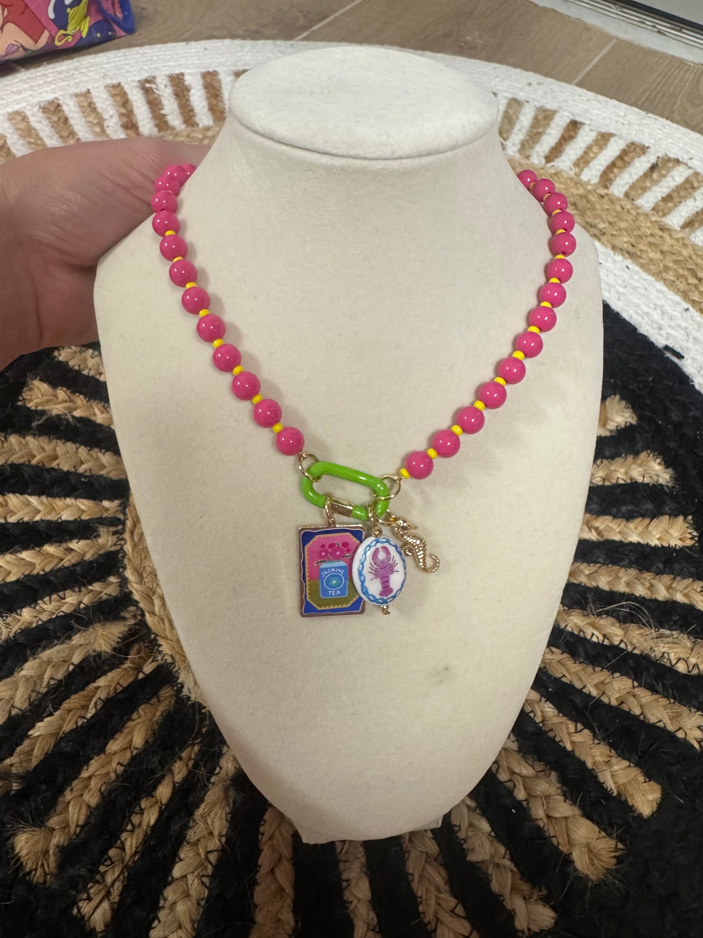 Pink Summer Charm Necklace