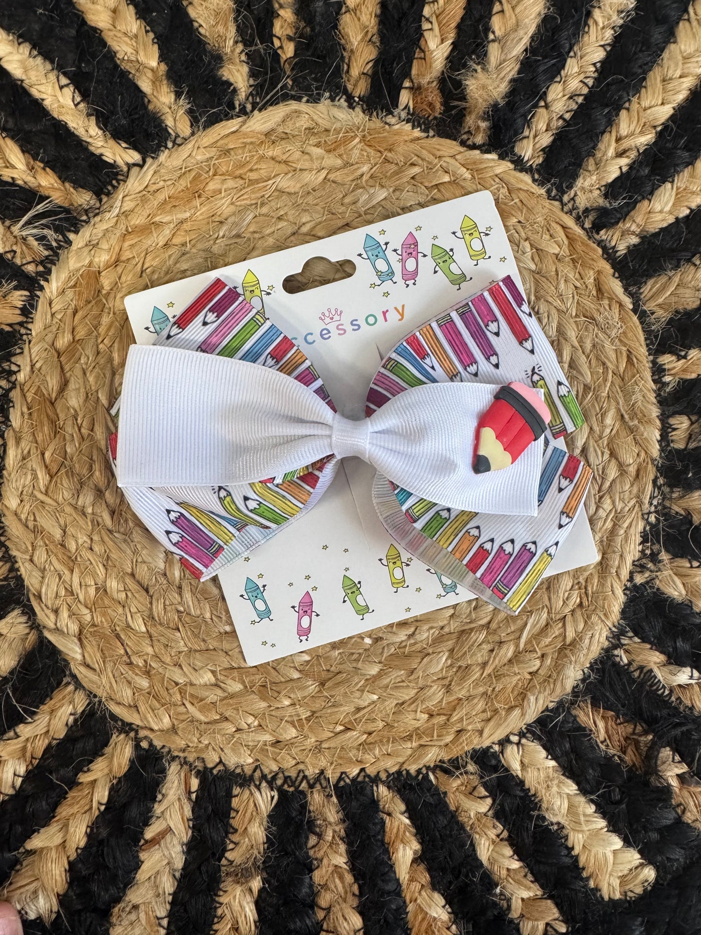 Back to School Boutique Hair Bow