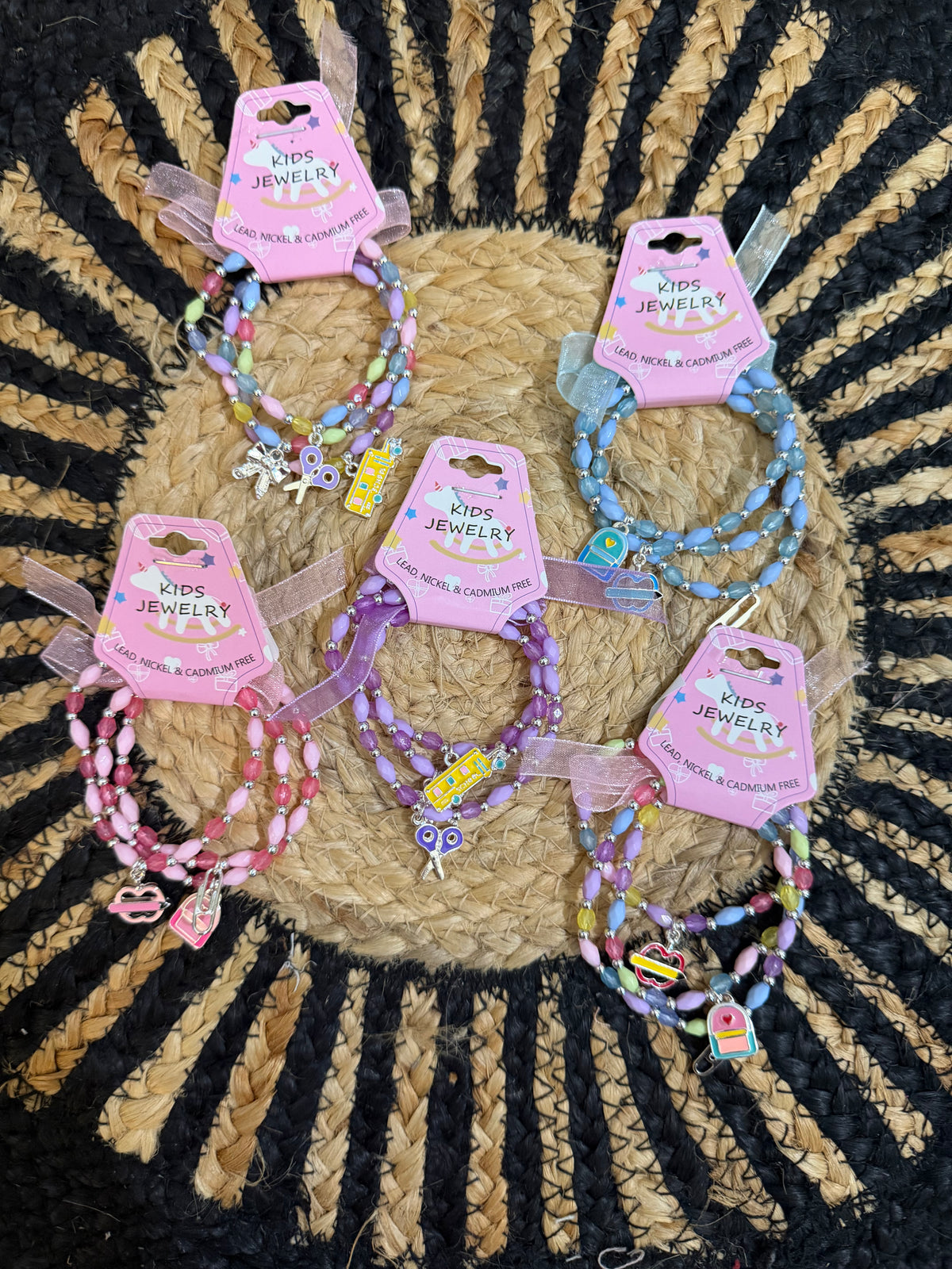 Kids Back-to-School Stretch Bracelet Set