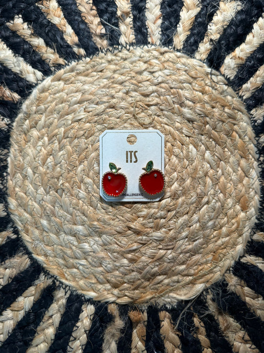 Teacher Apple Stud Earrings
