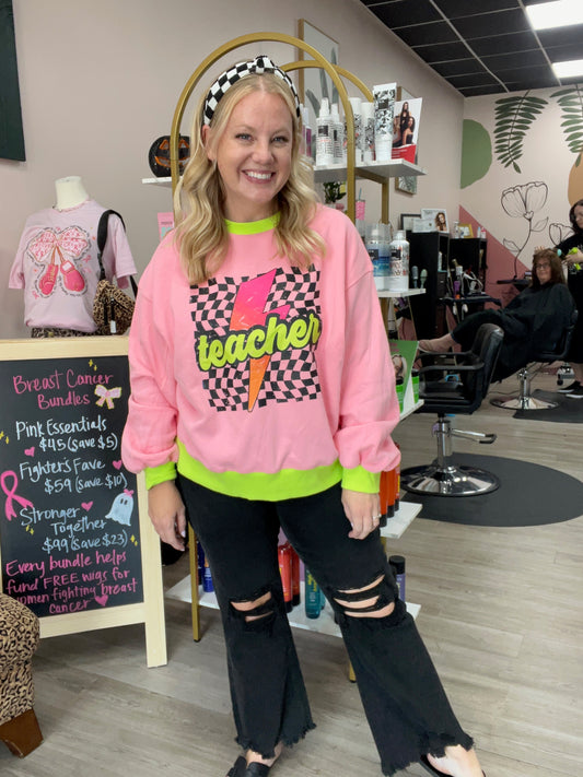 Neon Teacher Sweatshirt