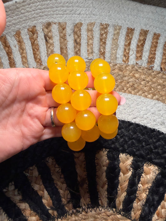 Yellow Tomball Tiger Bubble Bracelet