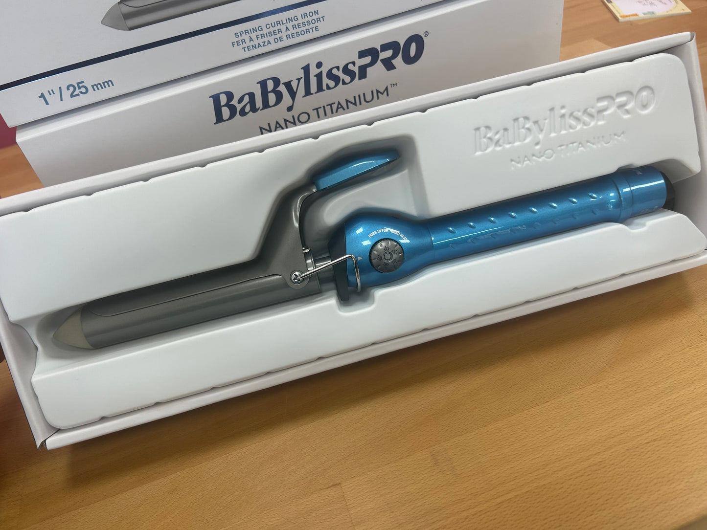 BaBylissPRO Nano Titanium Spring Curling Iron 1”