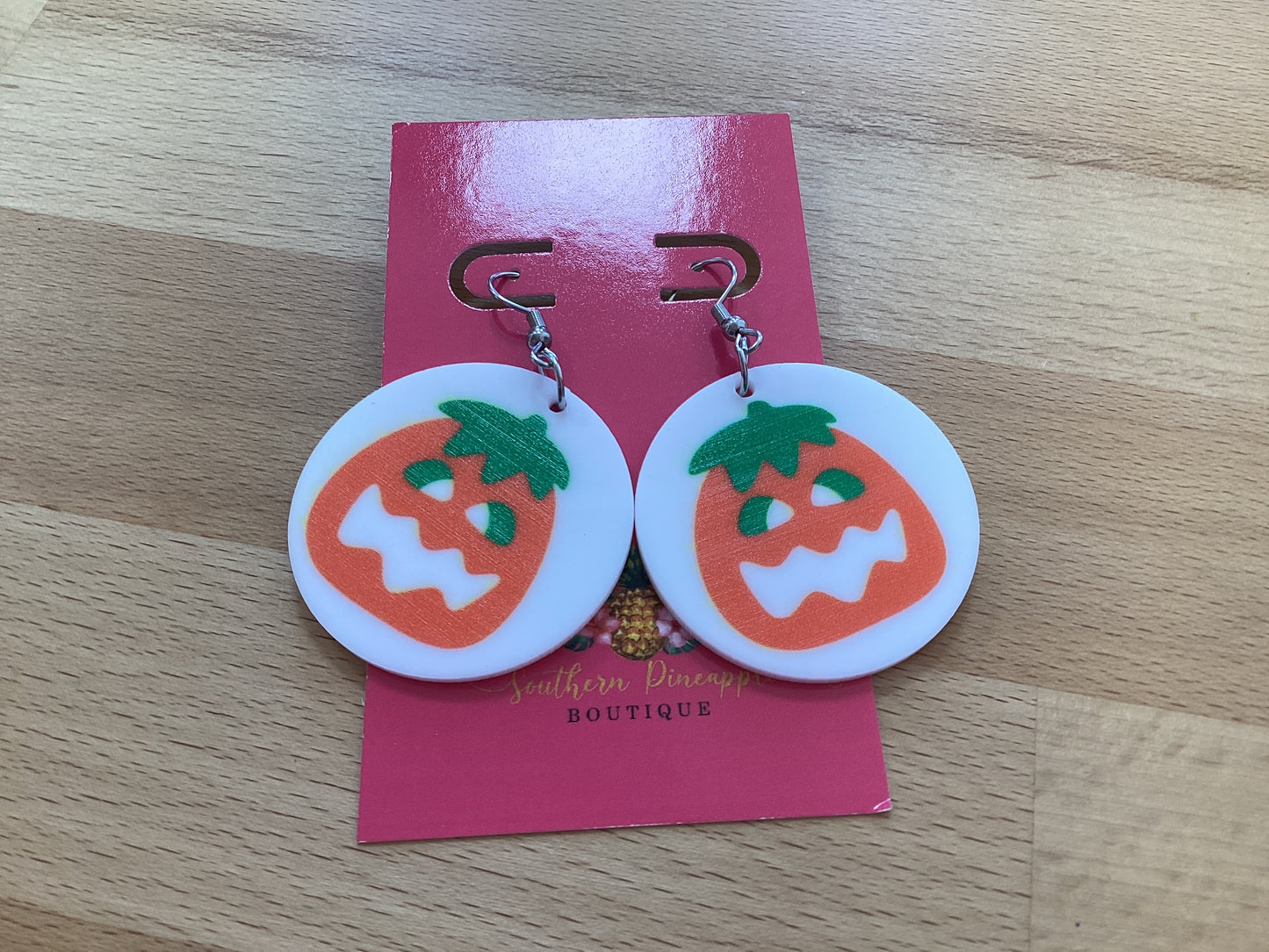 Pumpkin cookie earrings