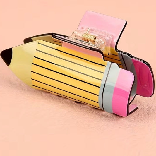 Pencil Plastic Claw Clip