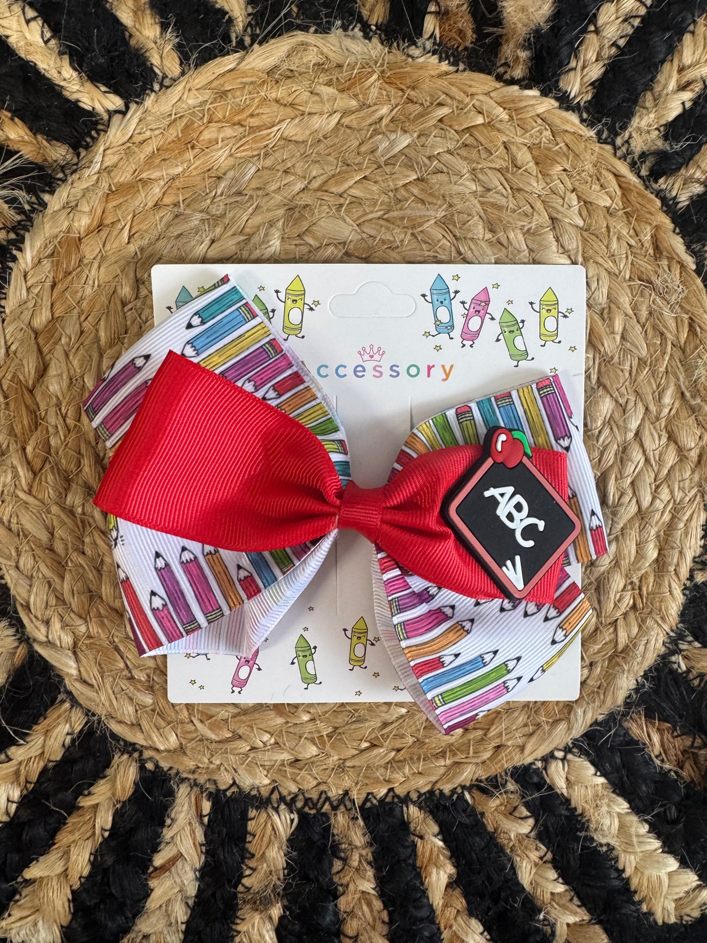 Back to School Boutique Hair Bow