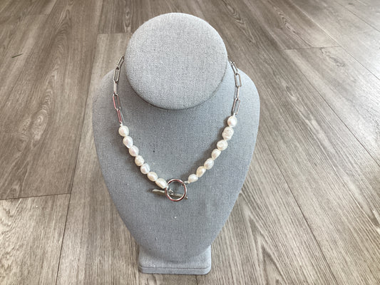 Silver Pearl Necklace