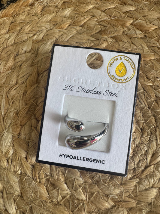 Coastal Wave Waterproof Adjustable Ring