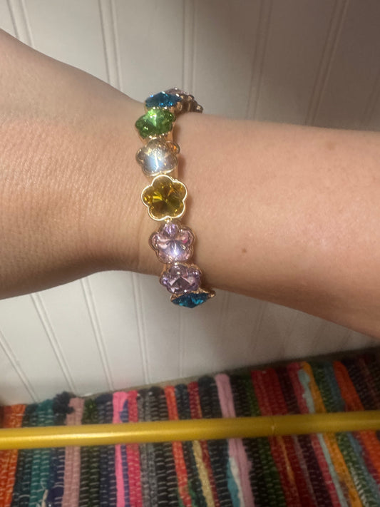 Pastel Gemstone Stretch Bracelet