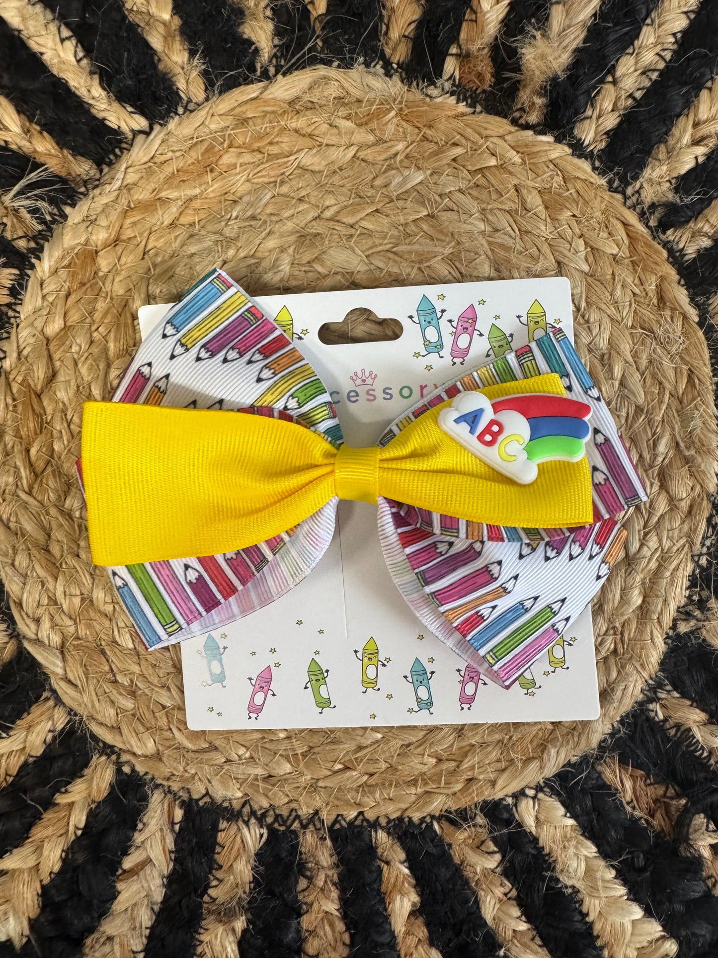 Back to School Boutique Hair Bow