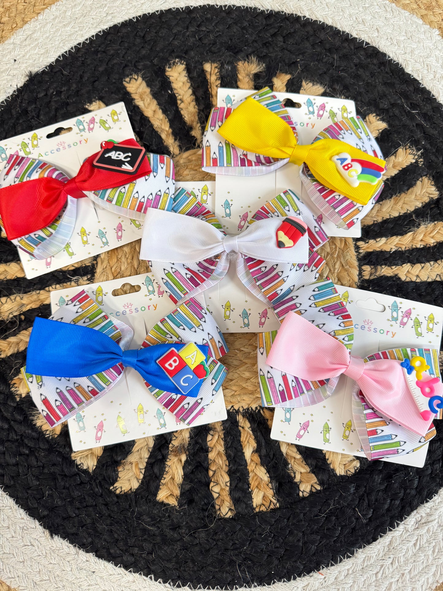 Back to School Boutique Hair Bow