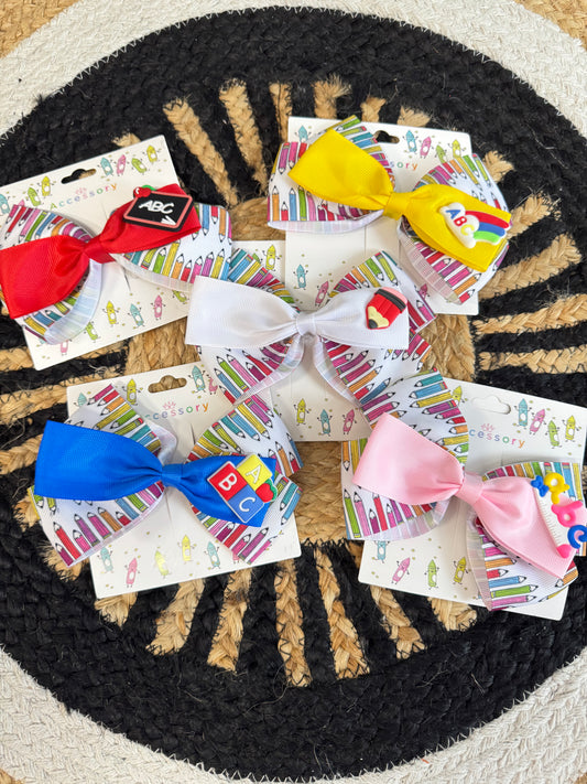 Back to School Boutique Hair Bow
