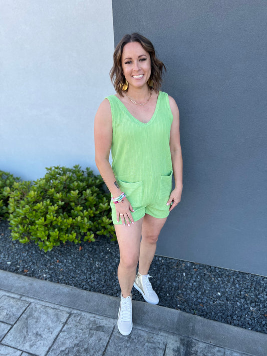 Hotshot Romper-Olive